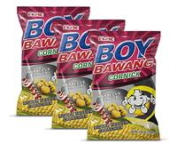 Boy Bawang Cornick Barbeque - Crispy Delicious and Gluten Free Corn Nuts 100g Pack of 3