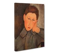 Boy By Amedeo Modigliani Canvas Print | Gallery Wrapped 30mm Frame Wall Art | 24x16 inches | Ready to Hang | Classic People Picture | Living Room Bedroom Lounge Office