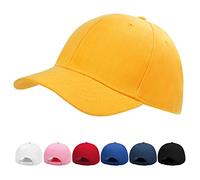 Boy Cap - Toddler Cap Kid Baseball Cap Sun Hat Cute Fashion Adjustable Sports Camp Spring Summer Autumn 3-6 Years Yellow