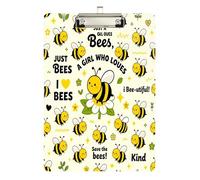 boy clipboard Cute Bee Lover Girl Plastic for Classroom Supplies for Teachers high School Size 9 x 12.5 Tabla para escribir