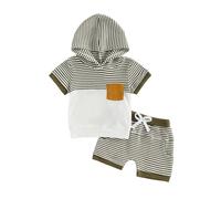 Boy Clothes Childrens Comfortable and Breathable Set Boys Simple Short Sleeved Two Piece Set Boy Clothes (6-12 Months)