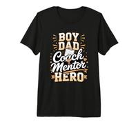 Boy Dad Coach MentorHero Premium T-Shirt