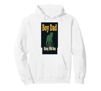 Boy Dad Raising Wild Ones Funny Parenting Humor Pullover Hoodie
