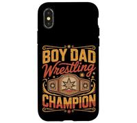 Boy Dad Wrestling Champion Sons Father Case for iPhone X/XS