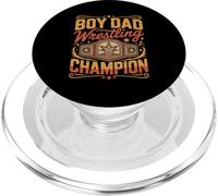 Boy Dad Wrestling Champion Sons Father PopSockets PopGrip for MagSafe