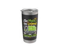 Boy Garbage Truck Lover Garbage Man Trash Day Worker Stainless Steel Insulated Tumbler
