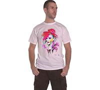 Boy George and Culture Club T Shirt Drawn Portrait Logo Official Mens White XXL