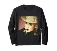 Boy George Of Culture Club Dollar Hat By Simon Fowler Long Sleeve T-Shirt