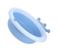 Boy Girl Wash Basin Collapsible Storage Plastic Silicone Blue | Lightweight Integrated Reinforcement Body, Picnic Cleanup and Hiking Use, Compact for Cleaning Supplies or Vegetables