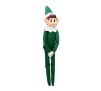 (Boy Green) Christmas Elf Behaving Badly Plush Toy Novelty Long Bendy Naughty Boy Grinch Jack Skellington Christmas Elves Doll 12 Inches