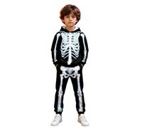 Boy Halloween Costume - Skeleton Hoodie For Boys With Fleece Cozy For Trick Or And Adventures