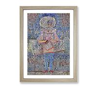Boy In Fancy Dress By Paul Klee Classic Painting Framed Print | A2 Oak Framed Wall Art | Ready to Hang | Classic Historical Picture | Living Room Bedroom Lounge Office