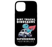 Boy Mom Dinosaur Monster Truck Superhero Dino Mother Case for iPhone 15 Plus