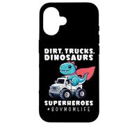 Boy Mom Dinosaur Monster Truck Superhero Dino Mother Case for iPhone 16