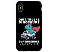 Boy Mom Dinosaur Monster Truck Superhero Dino Mother Case for iPhone X/XS