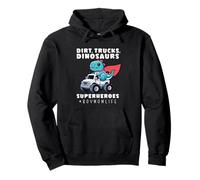 Boy Mom Dinosaur Monster Truck Superhero Dino Mother Pullover Hoodie
