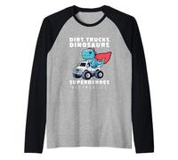 Boy Mom Dinosaur Monster Truck Superhero Dino Mother Raglan Baseball Tee