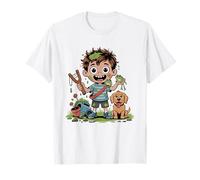 Boy Mom Mud Dirt Frogs Humor Raising Wild Boys T-Shirt