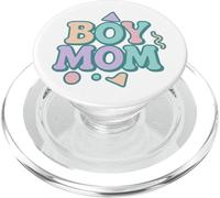 Boy Mom Raising Boys Mothers Day Mama Mommy Funny Saying PopSockets PopGrip for MagSafe