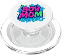 Boy Mom Raising Boys Mothers Day Mama Mommy Funny Saying PopSockets PopGrip for MagSafe