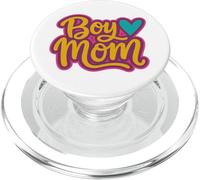 Boy Mom Raising Boys Mothers Day Mama Mommy Funny Saying PopSockets PopGrip for MagSafe