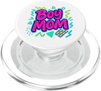 Boy Mom Raising Boys Mothers Day Mama Mommy Funny Saying PopSockets PopGrip for MagSafe