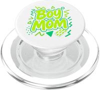 Boy Mom Raising Boys Mothers Day Mama Mommy Funny Saying PopSockets PopGrip for MagSafe