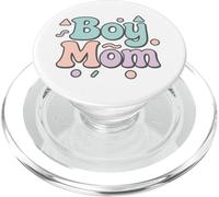 Boy Mom Raising Boys Mothers Day Mama Mommy Funny Saying PopSockets PopGrip for MagSafe