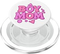 Boy Mom Raising Boys Mothers Day Mama Mommy Funny Saying PopSockets PopGrip for MagSafe