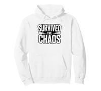 Boy Mom Survived Chaos Raising Boys Life Humor Pullover Hoodie