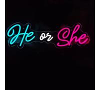 Boy or Girl Neon Sign Custom Signs Baby Shower Party Decor Led Light It's a Boys Girls Name Sign Home Wall Decoration Personalized Gift for Kid