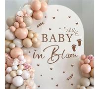 Boy or Girl Sign Gender Reveal Party Decorations He or She Decals Peel and Stick Theme Decals Baby Shower Welcome Sign for Arch Decor (Brown)
