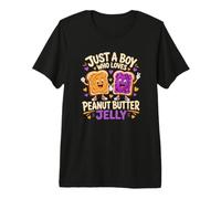 Boy Peanut Butter Jelly Sandwich Kids PBJ Premium T-Shirt