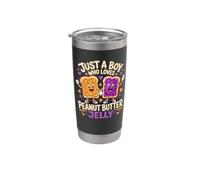 Boy Peanut Butter Jelly Sandwich Kids PBJ Stainless Steel Insulated Tumbler