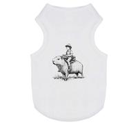 'Boy Riding a Capybara' Pet Dog/Cat T-Shirt (PT00136398)