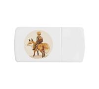 'Boy Riding Fox' Pill Box with Tablet Splitter (PI00034412)