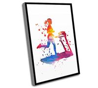 Boy Room Decorations For Bedroom,Canvas Art Wall Decor For Bathroom,Treadmill Woman Exercise Canvas Art,Fitness Gifts For Women,Home Gym Decor For Women,Workout Room Decor,12x16 In UnFramed Wall Art