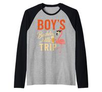 Boy’s Bachelor Party Trip Flamingo Beer Raglan Baseball Tee