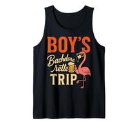 Boy’s Bachelor Party Trip Flamingo Beer Tank Top