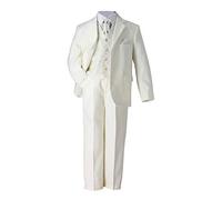 Boy’s Ceremony Suit for Christenings, Communion, White, Ivory or Black, Product Shipped from France - Off-White - 6 Years