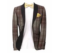 Boy’s Page Boy Tuxedo Patterned Suit Slim Fit 2 Piece Set Special Occasion Birthday Wedding Dinner Prom Party Age 6 Years Burgundy