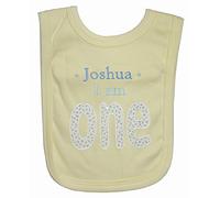 Boy’s Personalised 1st Birthday Bib (Lemon)