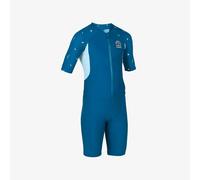 Boy’s Wetsuit Shorty 100 Short Sleeve Navy Blue/blue