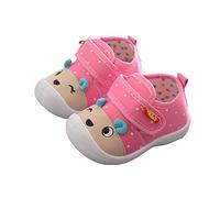 Boy Shoe Kids -Slip Girls Soft Sole Cartoon Shoes Infant Squeaky Baby Shoes Little Girl Light up Shoe (Pink, 16)
