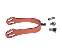 Boy Spur with Replaceable Head Aluminum Alloy Horse Boot Spur Decoration for Professional Training Equestrians Western Boy Horse