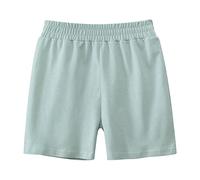 Boy Summer Solid Color Sport Shorts Toddler Boys Elastic Waist Bottoms Kids Active Running Short Pants with Pockets Little Baby Athletic Shorts for PE School Football (Green, 6-7 Years)