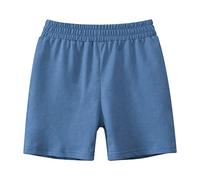 Boy Summer Solid Color Sport Shorts Toddler Boys Elastic Waist Bottoms Kids Active Running Short Pants with Pockets Little Baby Athletic Shorts for PE School Football (Navy, 6-7 Years)