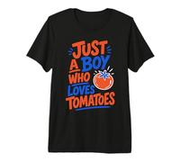Boy Tomato Fan Vegetable Tomatoes Premium T-Shirt