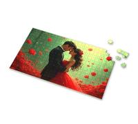 Boy Toys A Couple In Love Surrounded By Red Roses Picture Puzzle 500 Piece Jigsaw Puzzles Jigsaw(300PCS)