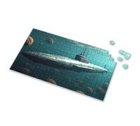 Boy Toys A Submarine Exploring An Alien Underwater World. Picture Puzzle Toddler Puzzles Ages 2-4 1000 Piece Puzzles(500PCS)